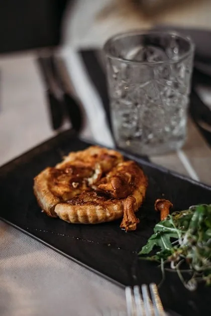 Recette de la quiche au chèvre et aux champignons