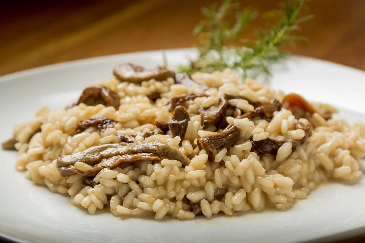 Risotto pour une table de fêtes