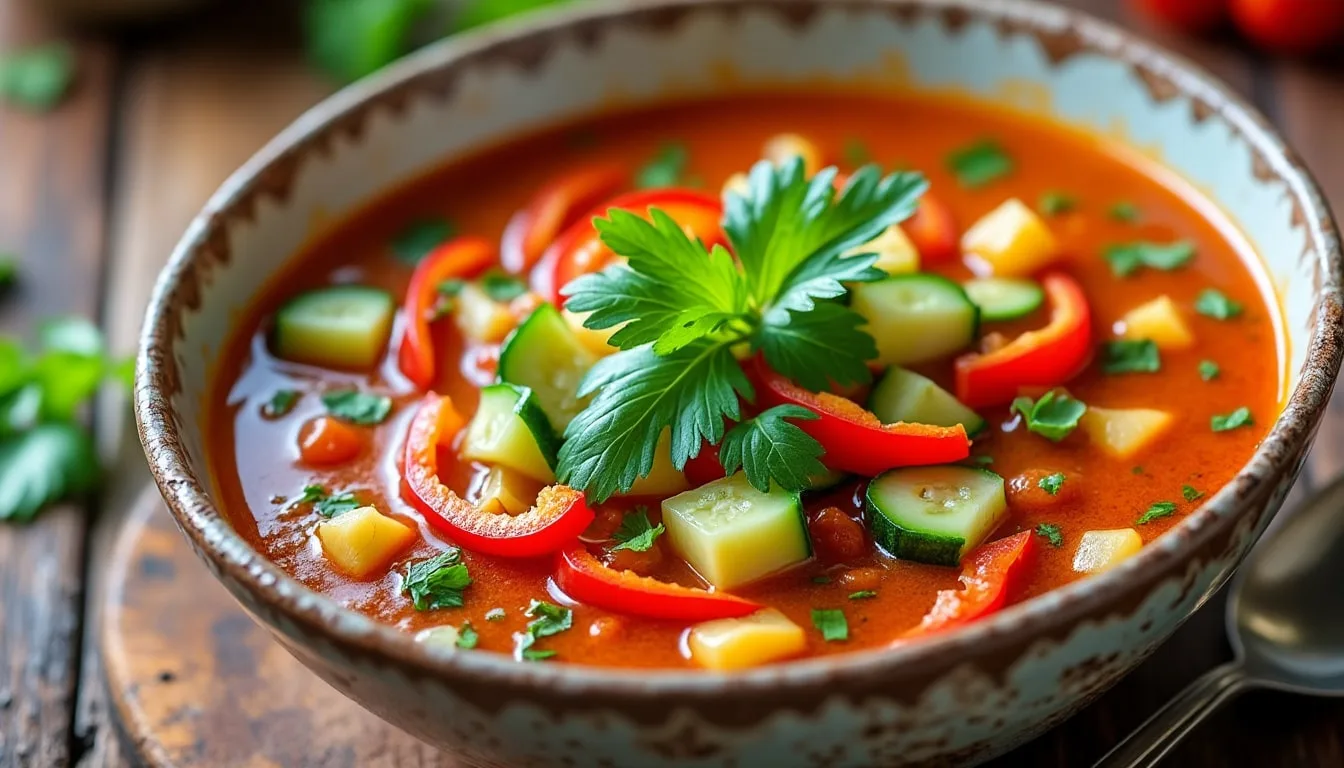 découvrez une délicieuse recette de soupe froide parfaite pour vos repas d'été. simple à préparer, rafraîchissante et pleine de saveurs, elle saura ravir vos convives tout en apportant une touche légère à vos journées ensoleillées.