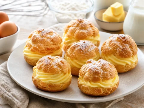 Les bases pour des choux à la crème pâtissière