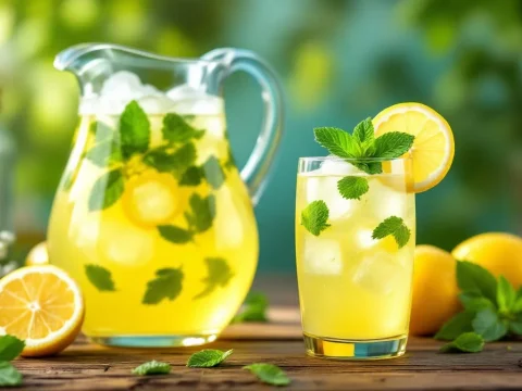 découvrez notre recette rafraîchissante de citronnade à la menthe, idéale pour accompagner vos repas légers. parfaite pour étancher votre soif, elle allie les zestes de citron et la fraîcheur de la menthe pour une boisson estivale et désaltérante.
