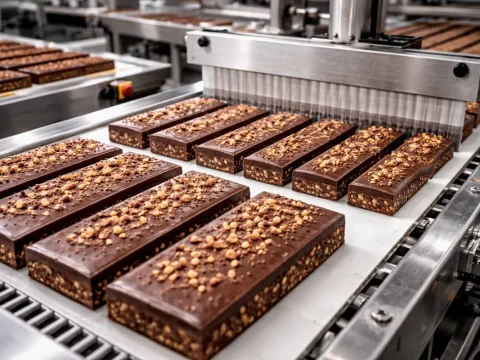 découpe craquants au chocolat