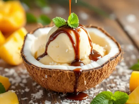 découvrez notre délicieuse recette de dessert glacé à la noix de coco ! apprenez étape par étape comment préparer ce dessert rafraîchissant, idéal pour les journées chaudes ou pour surprendre vos invités. savourez la douceur de la noix de coco dans chaque bouchée !