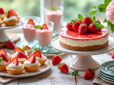 découvrez des recettes irrésistibles de desserts aux fraises qui raviront vos papilles. des tartes aux fraises aux mousses légères, explorez des idées délicieuses pour sublimer ce fruit savoureux dans vos créations sucrées.