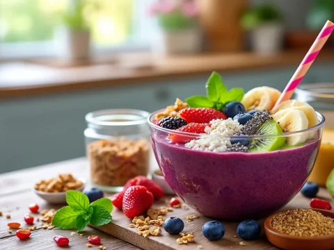 découvrez comment préparer un smoothie bowl énergisant qui booste votre journée ! avec des ingrédients savoureux et nutritifs, apprenez les secrets pour une recette riche en vitamines et pleine de couleurs, idéale pour le petit-déjeuner ou un en-cas revitalisant.