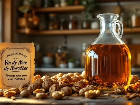 découvrez les secrets du vin de noix fait maison : une recette savoureuse et authentique, des conseils pratiques pour réussir cette boisson artisanale et des astuces pour sublimer vos apéritifs. apprenez à réaliser votre propre vin de noix et à impressionner vos convives avec une délicieuse création maison.