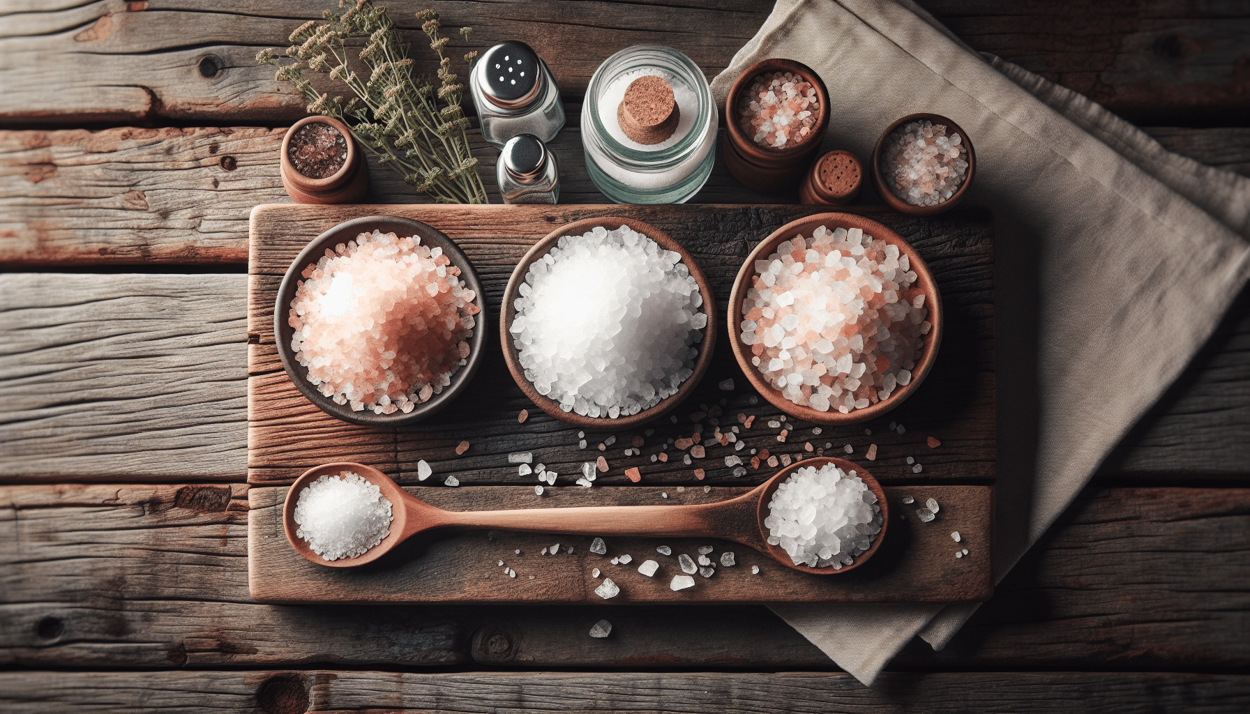 découvrez les multiples variétés de sel en cuisine, leurs saveurs uniques et comment les utiliser pour rehausser vos plats. apprenez à différencier le sel de table, le sel marin, le sel de guérande et bien d'autres, pour maîtriser l'art de l'assaisonnement.