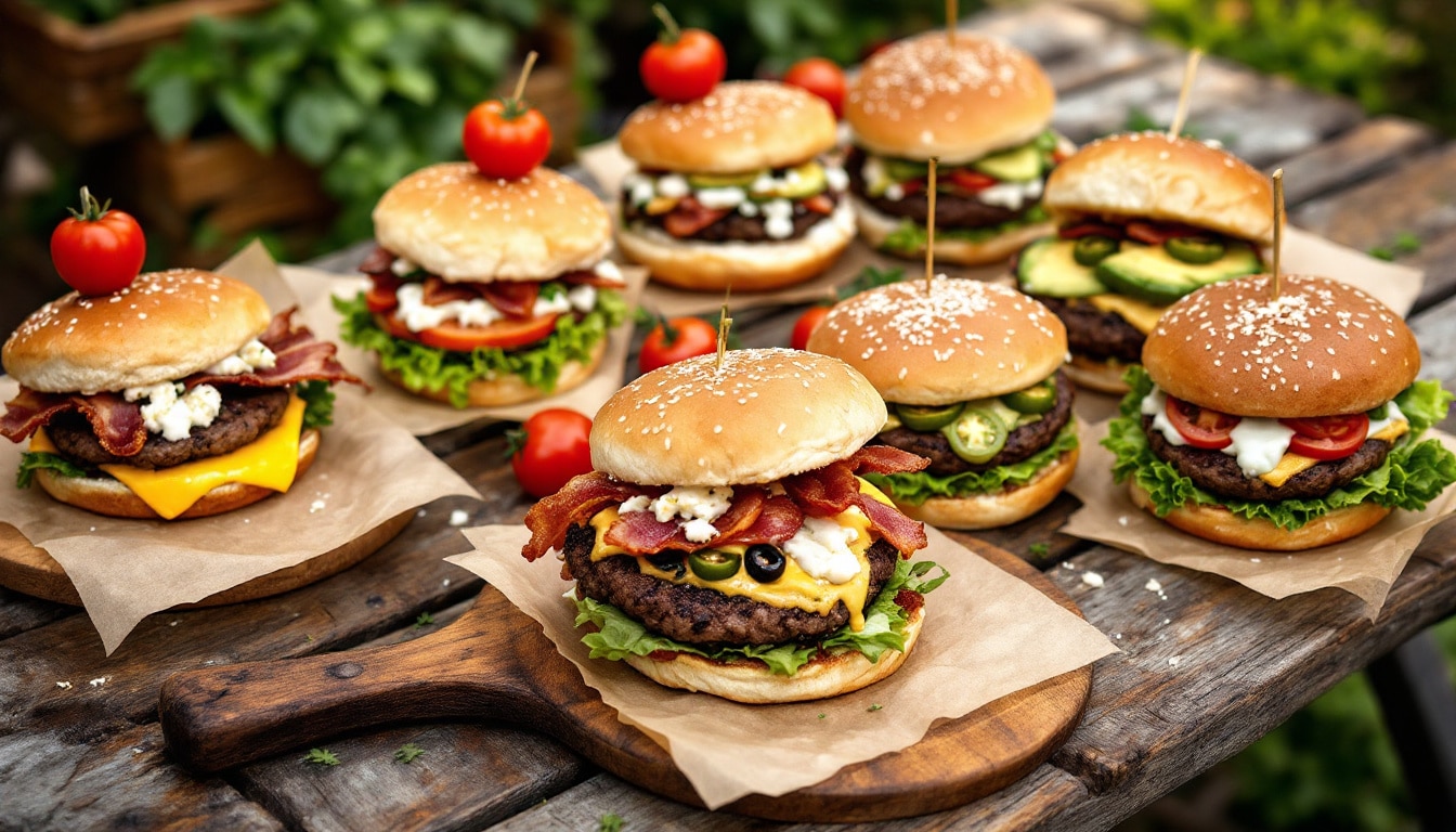 découvrez 3 délicieuses idées de burgers maison qui raviront vos papilles ! faciles à préparer, ces recettes gourmandes allient saveurs et créativité pour un repas réussi en famille ou entre amis.