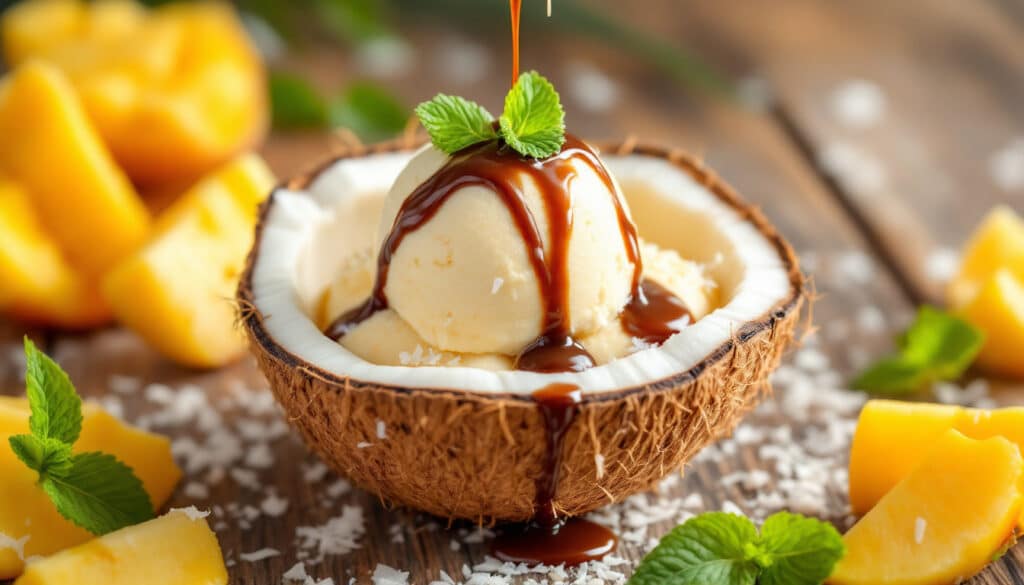 découvrez notre délicieuse recette de dessert glacé à la noix de coco ! apprenez étape par étape comment préparer ce dessert rafraîchissant, idéal pour les journées chaudes ou pour surprendre vos invités. savourez la douceur de la noix de coco dans chaque bouchée !