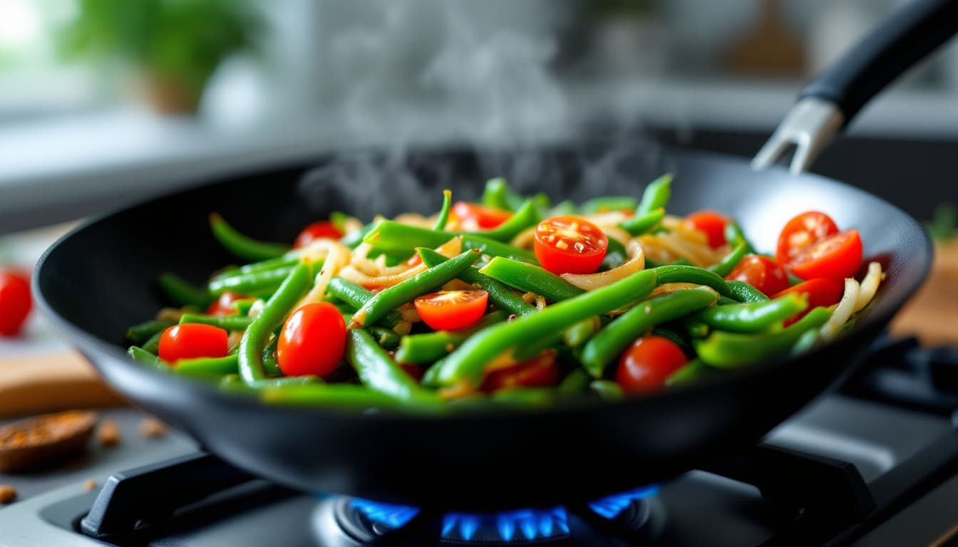 découvrez des astuces simples et rapides pour préparer un délicieux wok de légumes. cette recette facile vous permettra de savourer un plat coloré et sain, parfait pour les repas pressés. suivez nos conseils pour des légumes croquants et savoureux, prêts en un rien de temps!