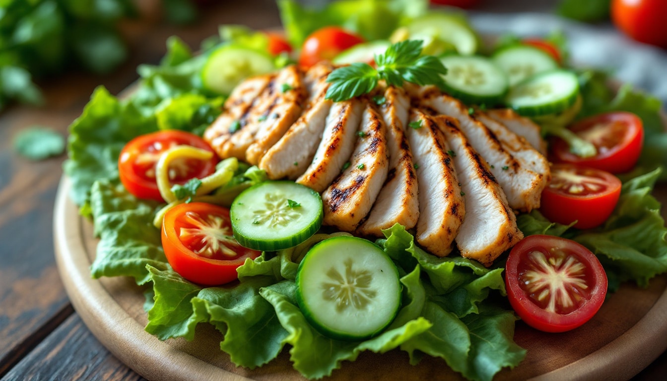 découvrez des idées de salades repas équilibrées, savoureuses et nutritives, parfaites pour un déjeuner léger ou un dîner sain. variez les plaisirs avec des ingrédients frais et de saison, tout en régalant vos papilles.