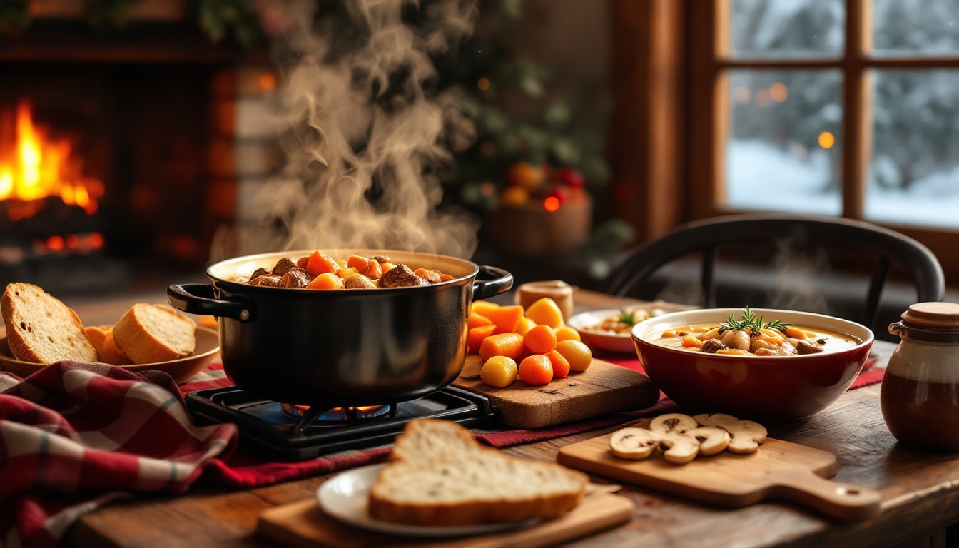 découvrez des recettes de plats mijotés réconfortants pour réchauffer vos repas d’hiver. savourez des créations riches en saveurs, parfaites pour les soirées froides. idéal pour rassembler famille et amis autour d'un bon repas.