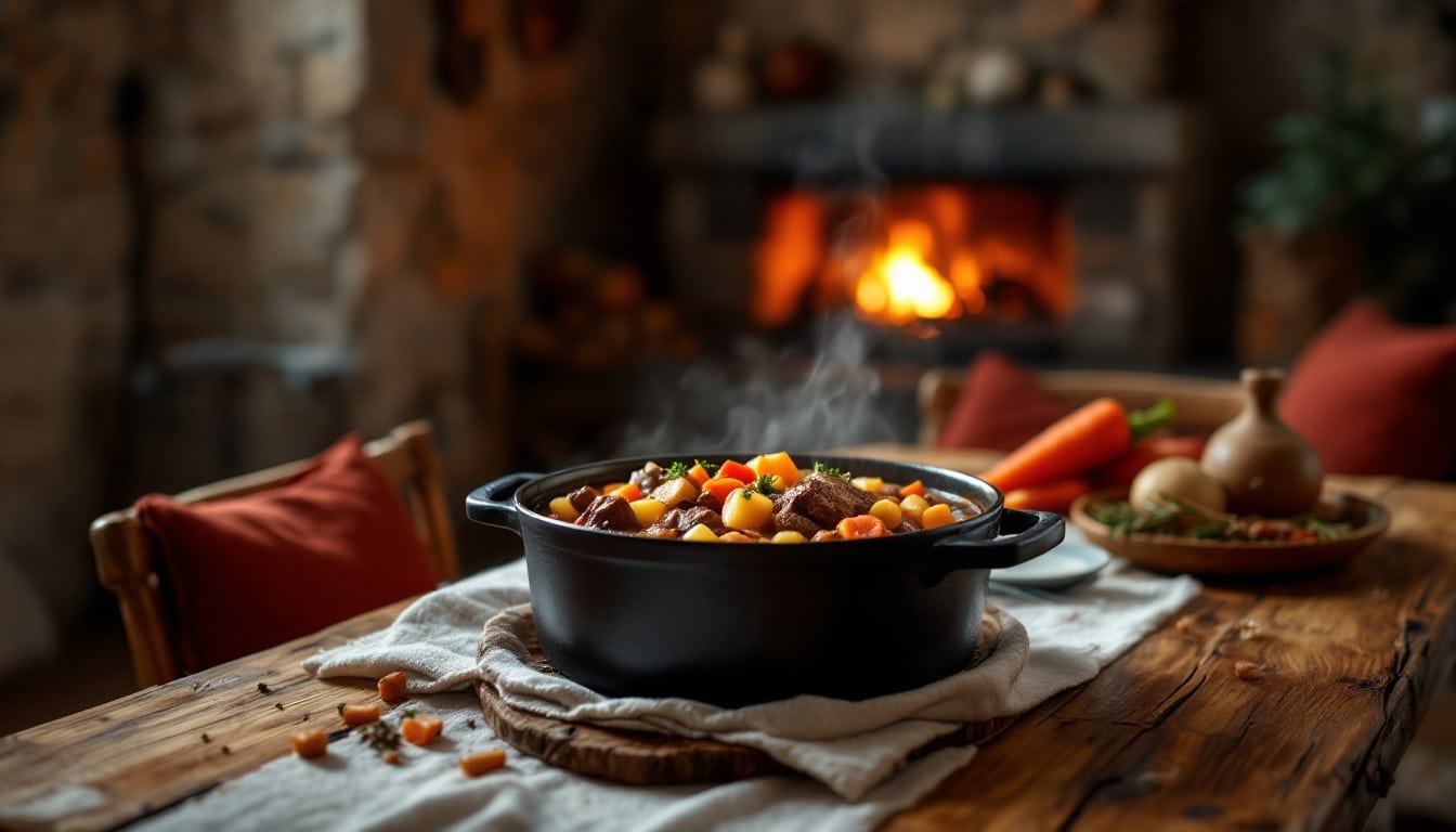 découvrez des recettes réconfortantes de plats mijotés parfaits pour les repas d'hiver. savourez la chaleur de saveurs authentiques qui régaleront vos proches lors des froides journées.