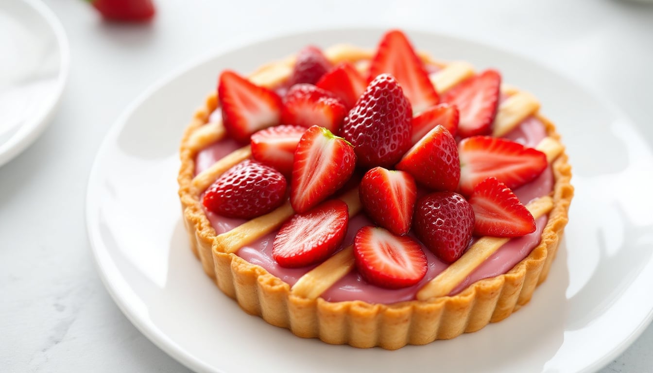 découvrez nos délicieuses recettes de tartes aux fraises, parfaites pour sublimer vos repas d'été. fraîches et savoureuses, elles apportent une touche sucrée et colorée à vos repas en plein air. explorez nos astuces de préparation et faites de vos desserts estivaux un véritable régal.