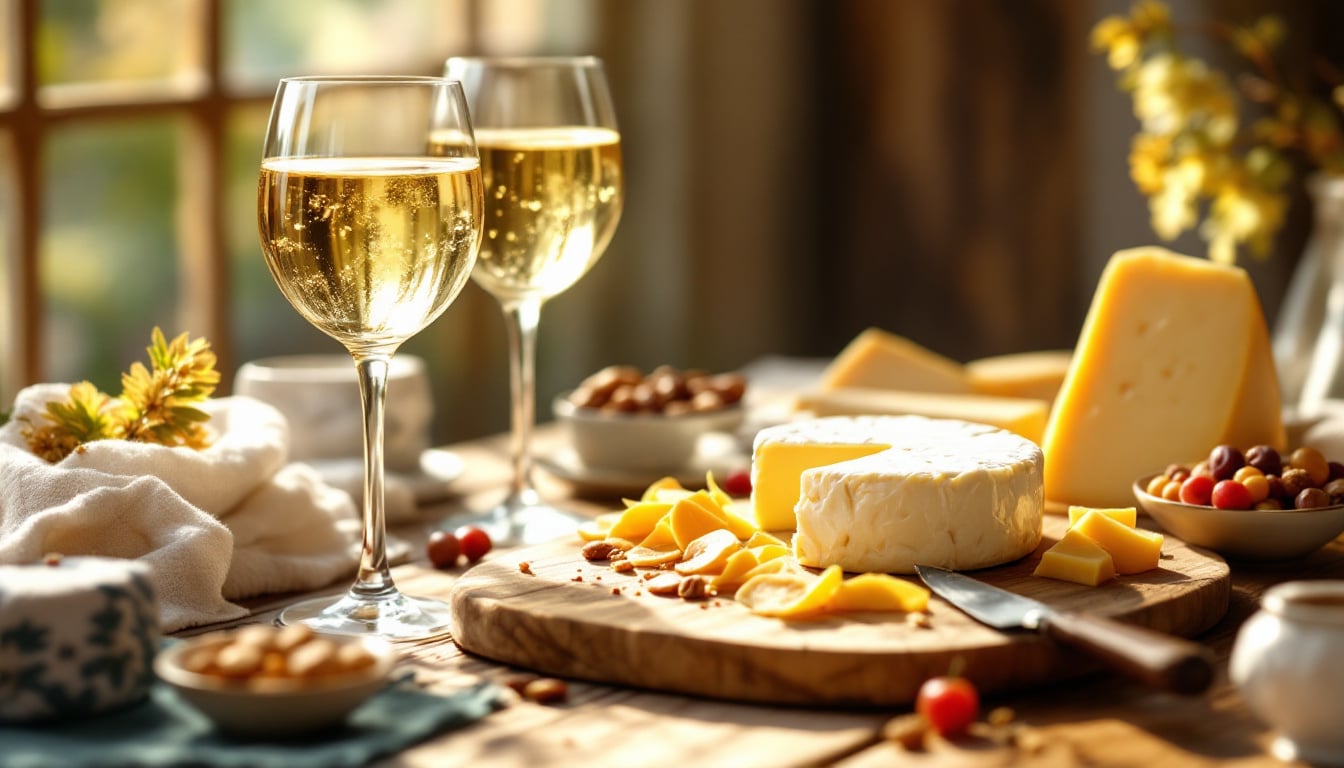 découvrez l'harmonie parfaite entre fromage et vin blanc dans notre guide. apprenez à marier les saveurs pour sublimer vos apéritifs et repas. des conseils pratiques et des associations délicieuses vous attendent pour une expérience gustative inoubliable.