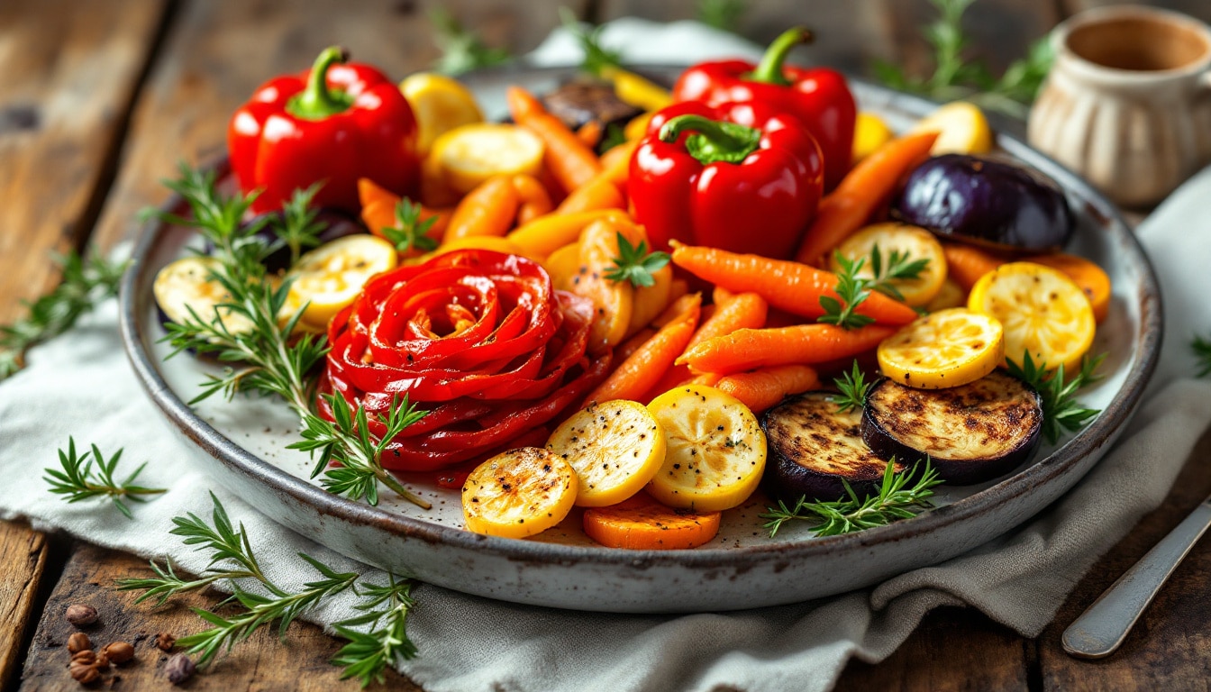 découvrez les meilleures recettes de légumes rôtis pour sublimer vos plats ! des idées savoureuses et faciles à réaliser, idéales pour accompagner vos viandes, poissons ou à déguster en plat principal. transformez vos légumes en délices croustillants et colorés avec ces recettes simples et gourmandes.