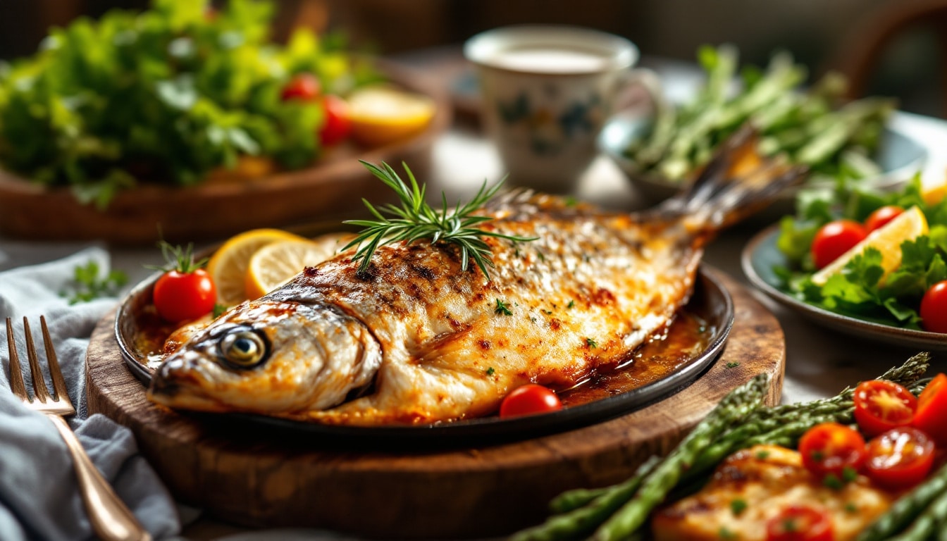 découvrez nos meilleures recettes de poissons au four, délicieuses et faciles à réaliser. savourez des plats savoureux qui mettront en valeur la fraîcheur de votre poisson, avec des astuces pour une cuisson parfaite et des mariages de saveurs irrésistibles.