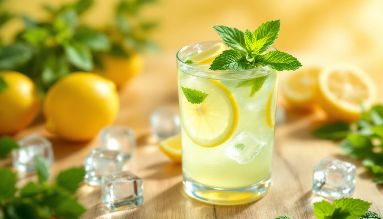 découvrez notre recette rafraîchissante de citronnade à la menthe, idéale pour accompagner vos repas légers. parfaite pour l'été, cette boisson allie zeste de citron et fraîcheur de la menthe pour une expérience gustative inoubliable.