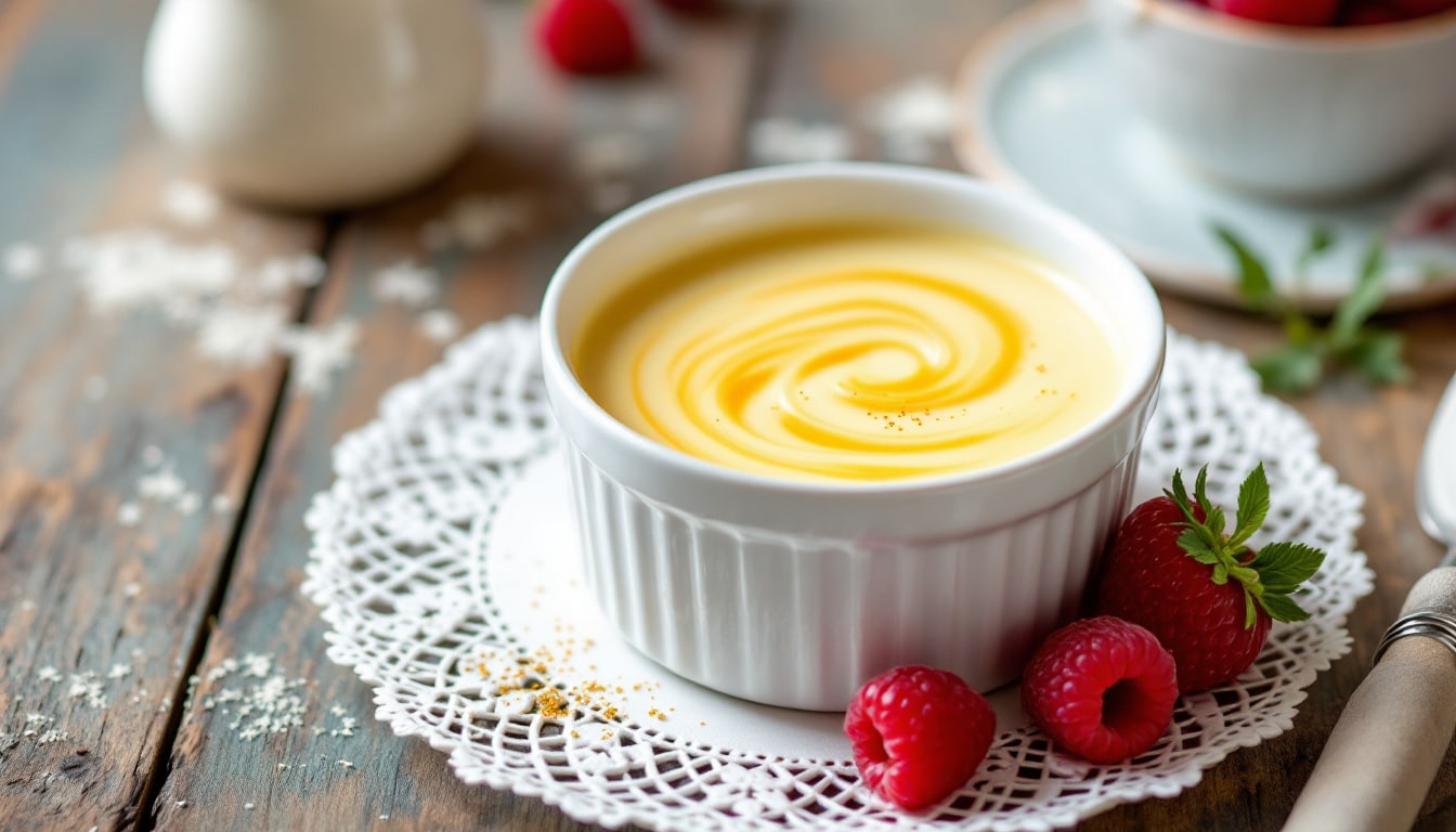 découvrez notre recette facile de crème anglaise maison, idéale pour sublimer vos desserts. avec des ingrédients simples et un goût inoubliable, réalisez cette délicieuse sauce onctueuse qui accompagnera parfaitement vos tartes, gâteaux et fruits.