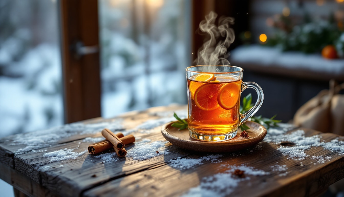 découvrez notre délicieuse recette de cidre chaud, parfaite pour réchauffer vos soirées d'hiver. réconfortante et aromatique, cette boisson épicée allie le goût du cidre, de la cannelle et des agrumes pour créer une expérience hivernale inoubliable.