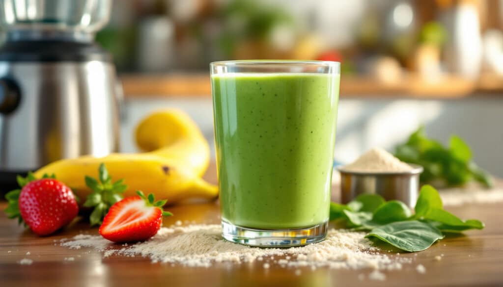 découvrez notre recette rapide de smoothie protéiné, idéale pour les sportifs en quête d'énergie et de récupération. préparez-en une délicieuse boisson revitalisante en quelques minutes avec des ingrédients sains et riches en protéines.