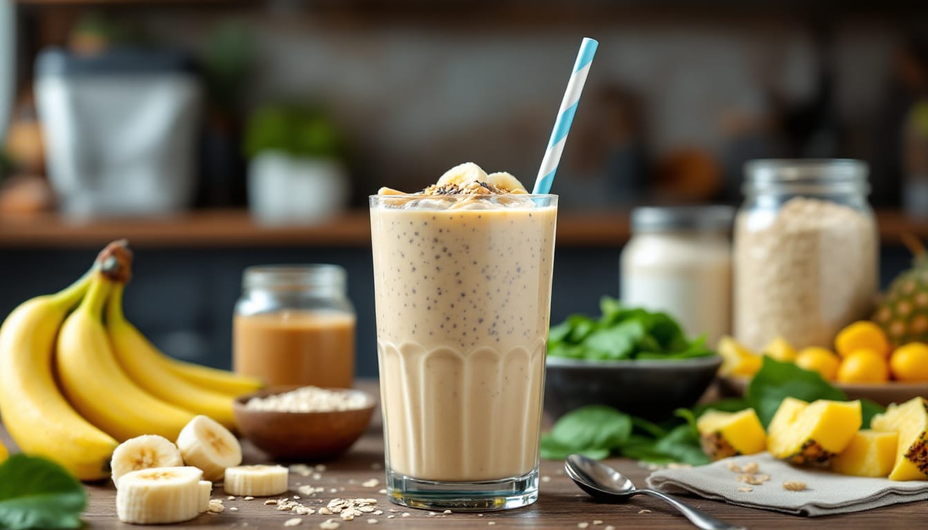 découvrez notre recette rapide de smoothie protéiné, idéale pour les sportifs en quête d'un coup de boost après l'entraînement. facile à préparer, ce smoothie savoureux allie nutrition et énergie pour optimiser vos performances. parfait pour les journées chargées !