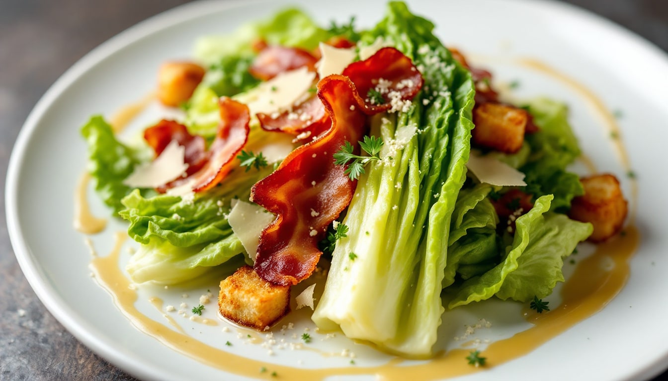 découvrez comment préparer une délicieuse salade césar maison avec notre guide étape par étape. apprenez à réaliser une vinaigrette savoureuse, à choisir les ingrédients frais et à assembler le tout pour un plat savoureux qui impressionnera vos convives.