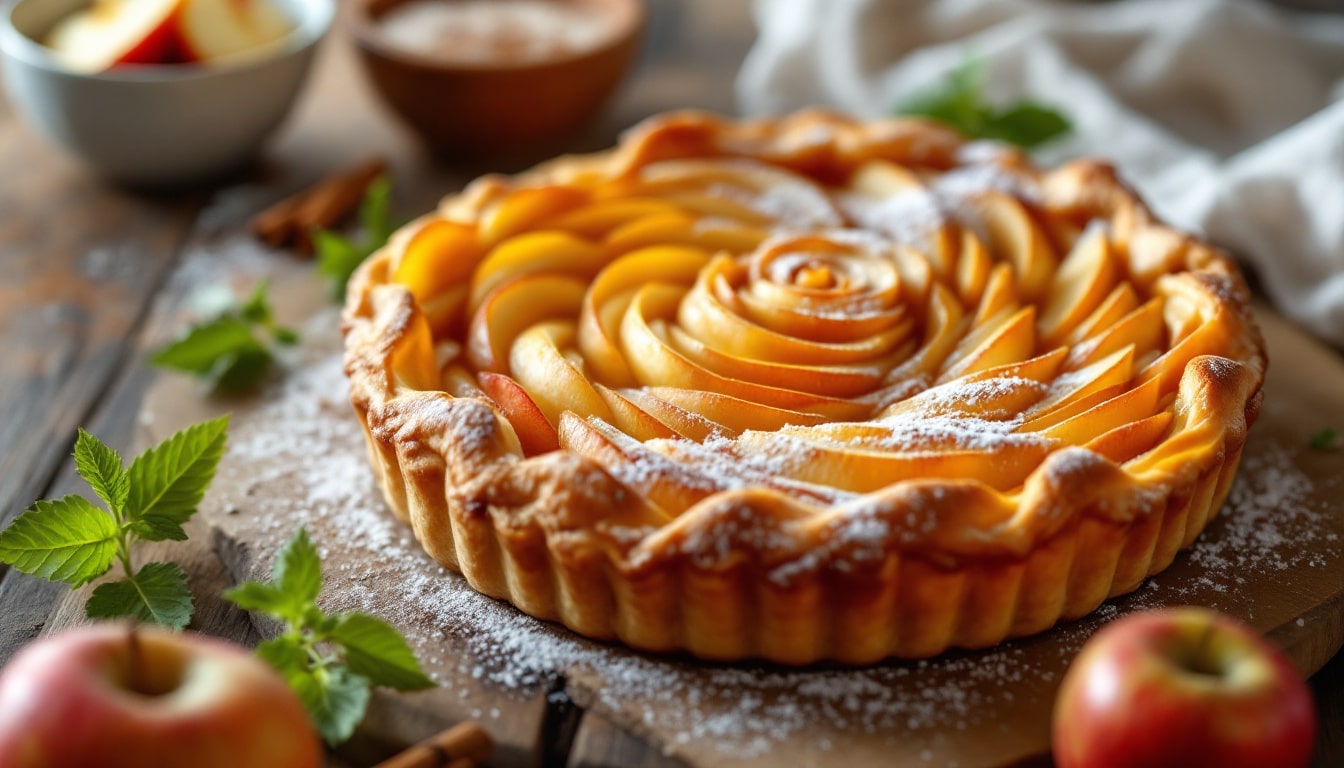 découvrez une délicieuse version revisitée de la tarte aux pommes qui saura émerveiller vos papilles. recette gourmande et originale, parfaite pour toutes les occasions !