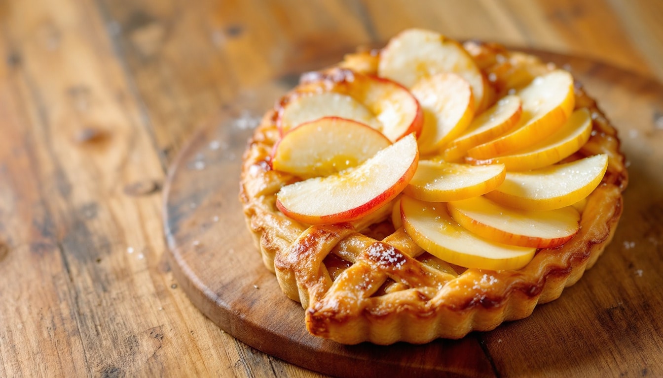 découvrez une délicieuse tarte aux pommes revisitée, alliant tradition et modernité. cette idée gourmande vous séduira par ses saveurs innovantes et sa présentation élégante. parfaite pour étonner vos invités ou vous faire plaisir lors d'une petite douceur.