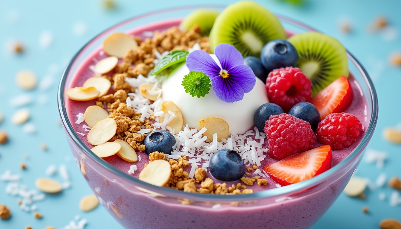 découvrez les secrets d'un smoothie bowl énergisant qui revitalisera vos matins. apprenez à concocter des recettes nutritives et savoureuses, riches en fruits, graines et super-aliments pour un boost d'énergie durable.