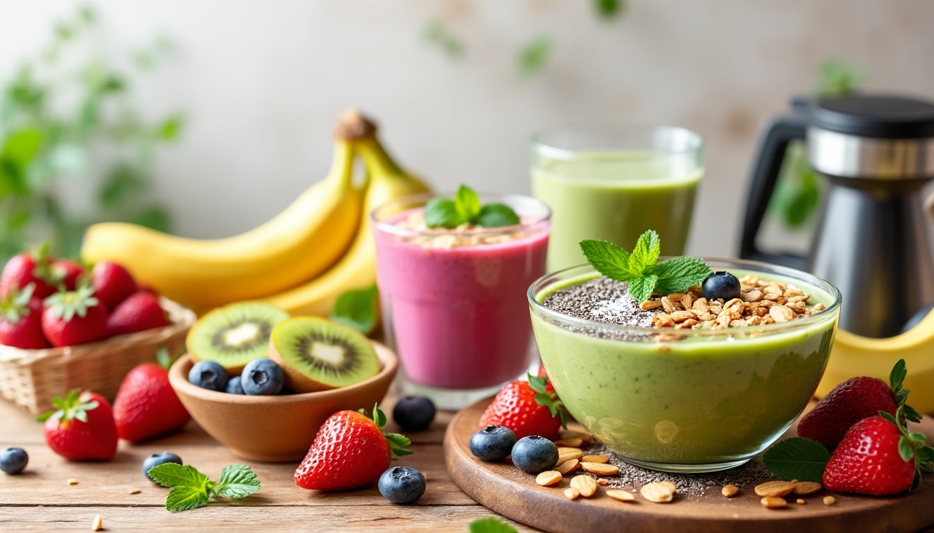 découvrez les secrets d’un smoothie bowl énergisant pour bien démarrer votre journée ! apprenez à mélanger des ingrédients sains et délicieux pour booster votre énergie, tout en vous rég régalant avec des recettes savoureuses et colorées. transformez votre petit-déjeuner en un moment de plaisir nutritif !