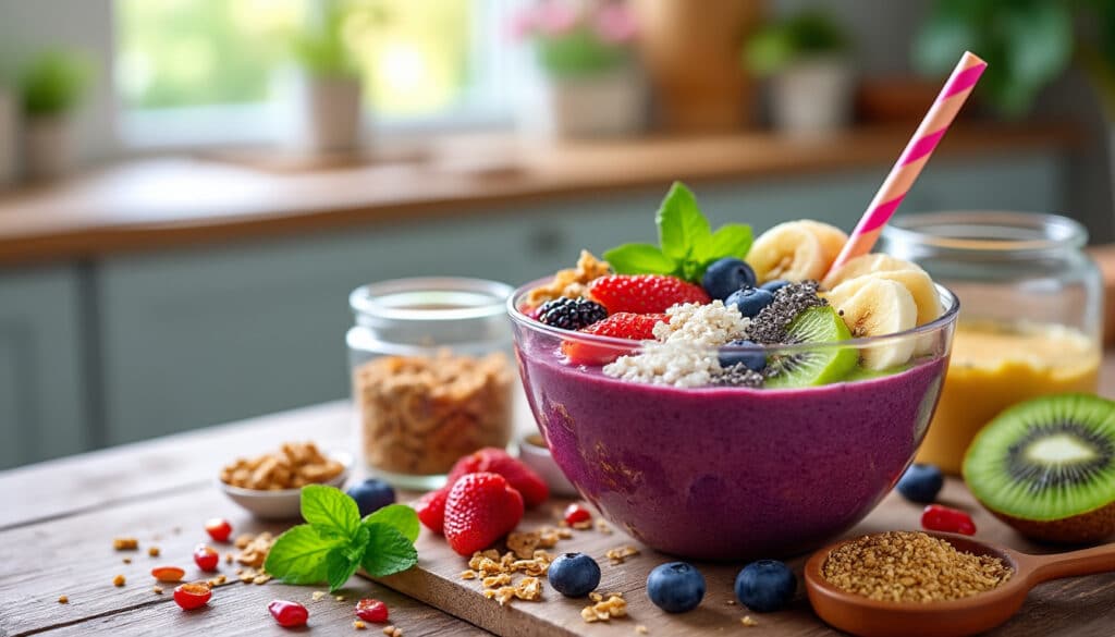 découvrez comment préparer un smoothie bowl énergisant qui booste votre journée ! avec des ingrédients savoureux et nutritifs, apprenez les secrets pour une recette riche en vitamines et pleine de couleurs, idéale pour le petit-déjeuner ou un en-cas revitalisant.