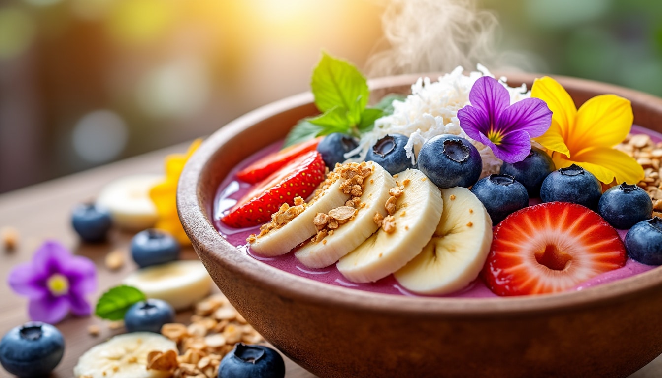 découvrez les secrets d'un smoothie bowl énergisant qui boostera votre matinée ! apprenez à combiner fruits, super-aliments et toppings savoureux pour une recette délicieuse et nutritive.