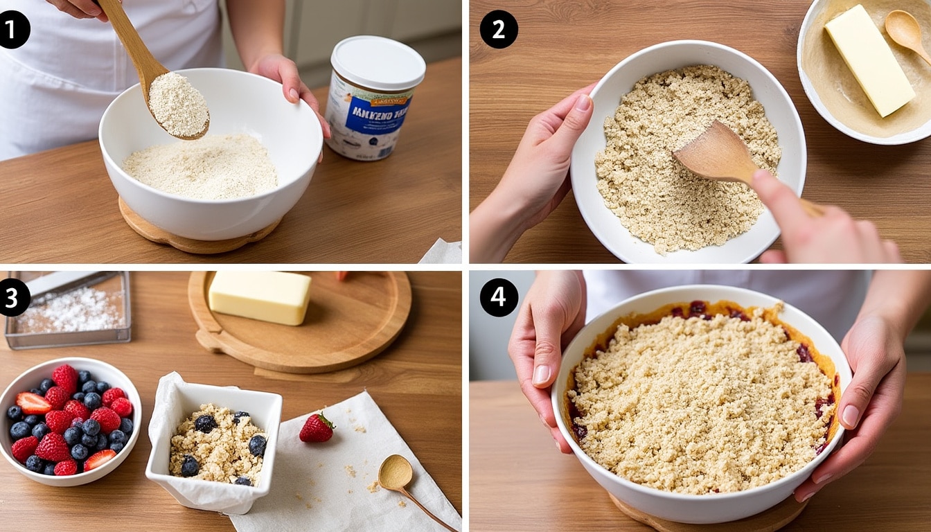 découvrez des astuces et recettes pour préparer des crumbles délicieux sans gluten. éveillez vos papilles avec des mélanges de fruits savoureux et des alternatives saines qui raviront toute la famille.