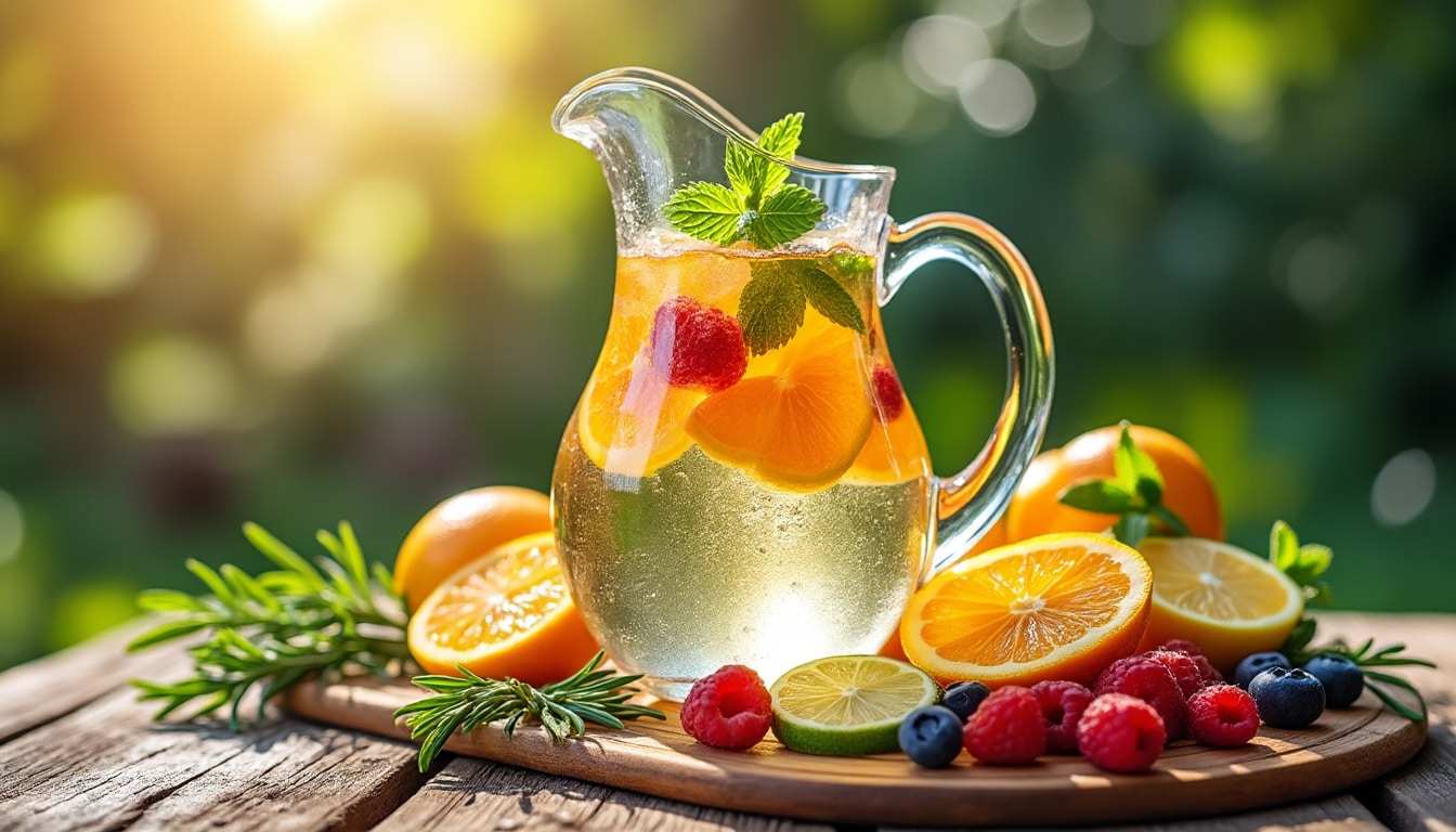 découvrez notre recette simple de sangria blanche aux agrumes, parfaite pour rafraîchir vos journées d'été. avec des ingrédients frais et savoureux, préparez cette boisson fruitée en un rien de temps et surprenez vos invités avec ses saveurs envoûtantes.