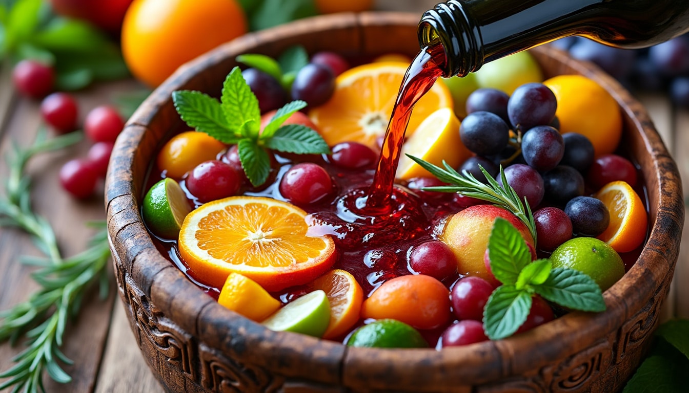 découvrez une recette festive de sangria au champagne qui ajoutera une touche pétillante à vos célébrations. facile à préparer, cette boisson rafraîchissante combine le meilleur des fruits et du champagne pour un cocktail convivial et élégant. parfait pour épater vos invités lors de vos soirées !