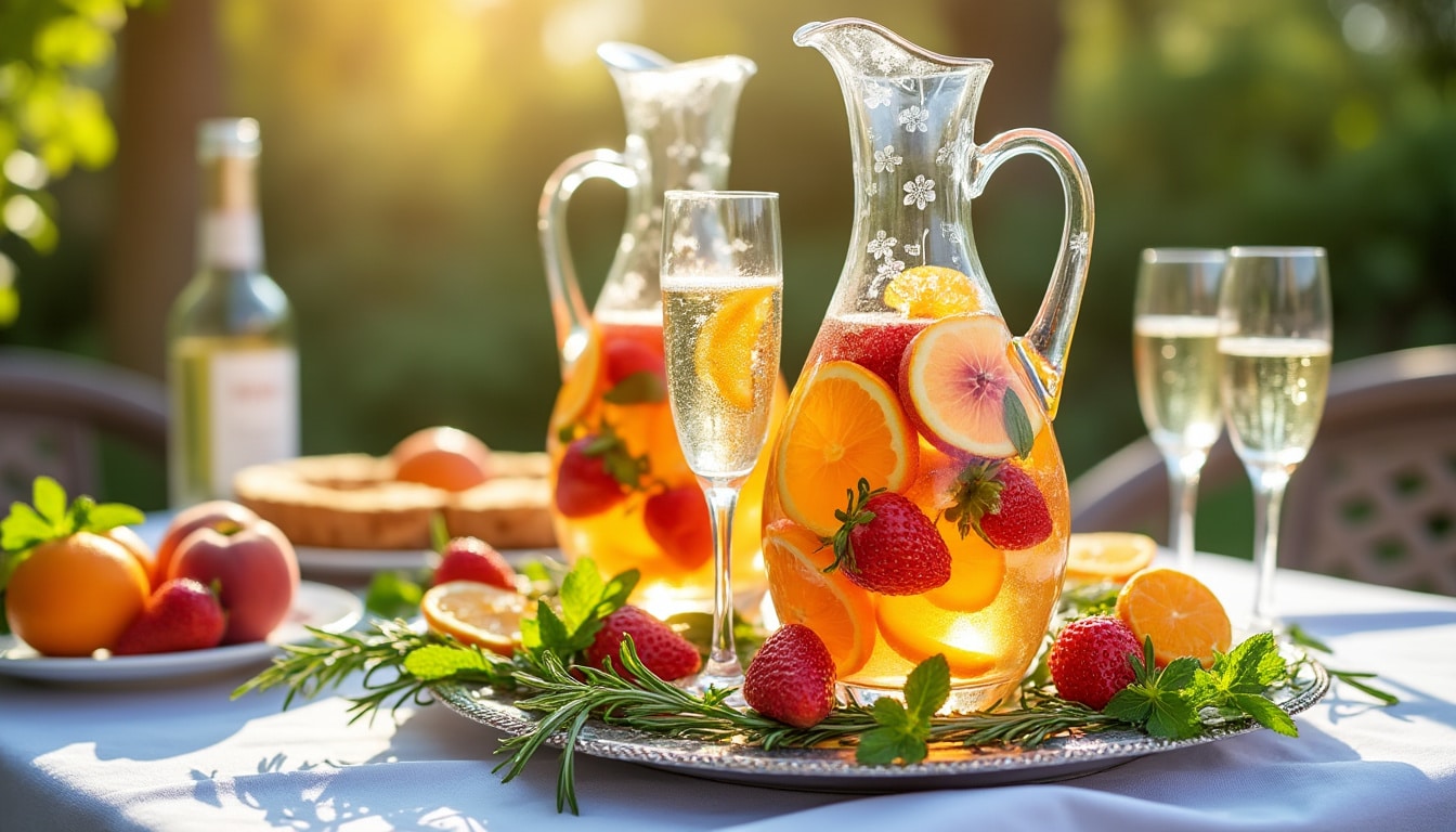 découvrez une délicieuse recette festive de sangria au champagne qui ajoutera une touche pétillante à vos célébrations. apprenez à mélanger fruits frais et bulles pour une boisson rafraîchissante et élégante, parfaite pour toutes vos occasions spéciales.