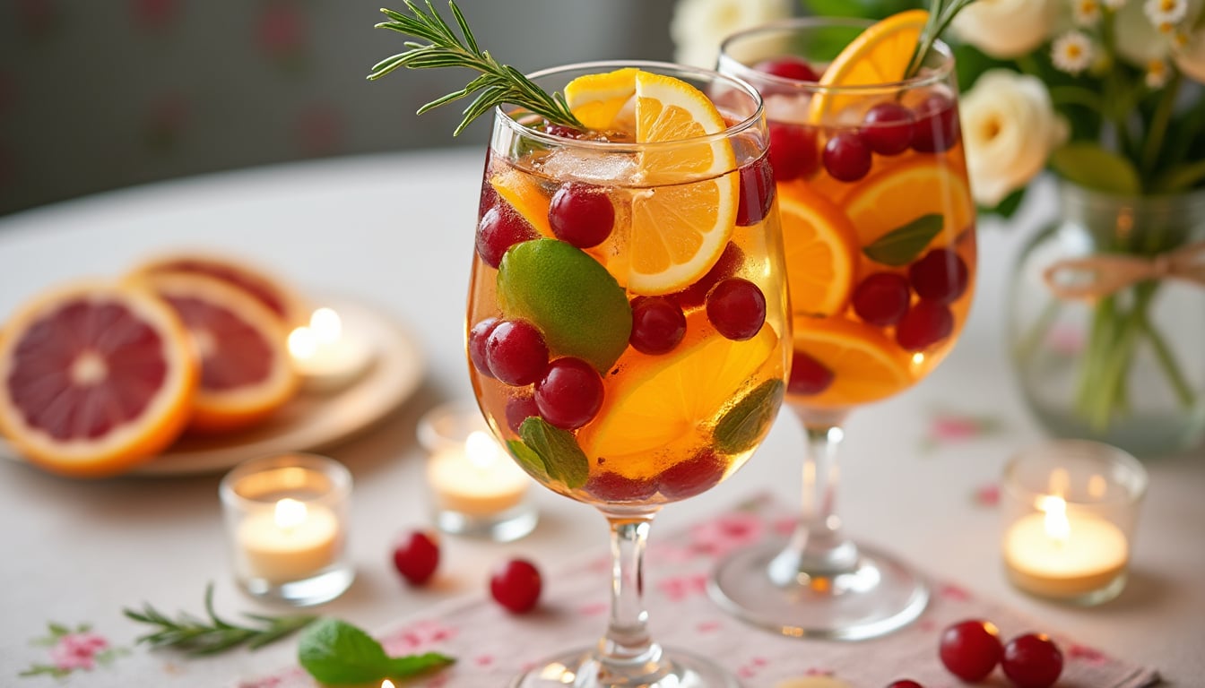 découvrez une délicieuse recette festive de sangria au champagne, parfaite pour égayer vos célébrations. cette boisson pétillante, remplie de fruits frais et de saveurs envoûtantes, apportera une touche d'élégance à vos apéritifs et soirées. idéale pour impressionner vos invités lors d'occasions spéciales !